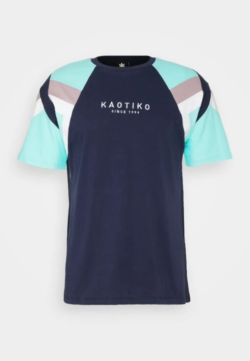 Kaotiko Joss Unisex - Camiseta Estampada - Navy/Sea Green/Grape -Kaotiko Tienda 01aafe73bed54a99968e256d643a7806 scaled