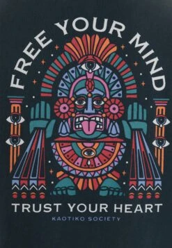 Kaotiko Washed Free Your Mind Unisex - Camiseta Estampada - Navy -Kaotiko Tienda 203f256e6d6844b780dea5fef6c87b05