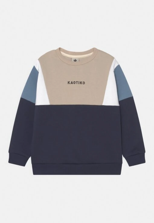 Kaotiko Crew Ansel Unisex - Sudadera - Navy/Beige/White/Blue -Kaotiko Tienda 398655c79bb14fd0a1e701bbe49d3589 scaled