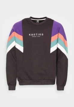 Kaotiko Crew Seattle Unisex - Sudadera - Black/Purple/Rouge -Kaotiko Tienda 3991551e001744328b64eb0620bf9d1d