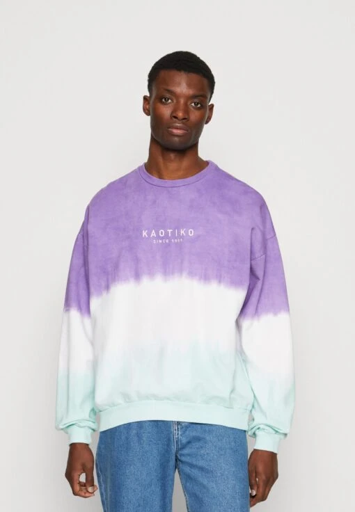 Kaotiko Crew Tie Dye Boone Unisex - Sudadera - Purple/Aqua Marine -Kaotiko Tienda bbf93fc68ab547c897220efc585469ee scaled