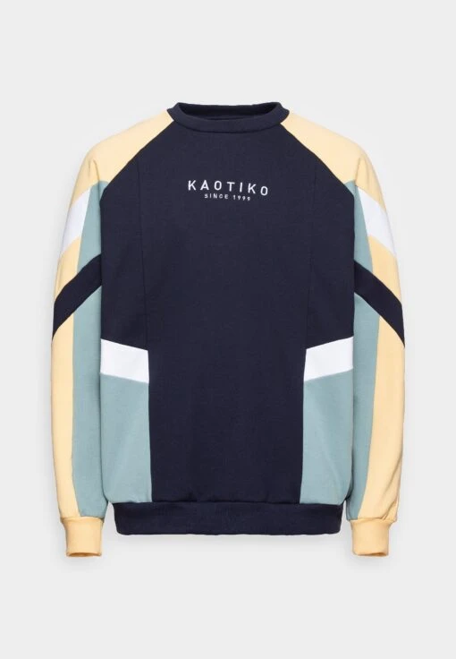 Kaotiko Crew Benton Unisex - Sudadera - Navy/Steel/Vanila/White/Navy -Kaotiko Tienda e38c6823d0df4843bc05ffaf7ee40b18 scaled