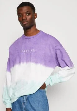 Kaotiko Crew Tie Dye Boone Unisex - Sudadera - Purple/Aqua Marine -Kaotiko Tienda f1e93bf050704304baf1a59adc2b6841