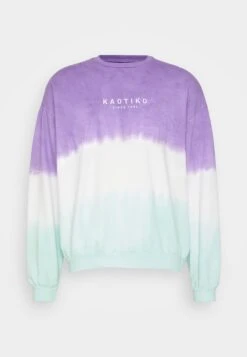 Kaotiko Crew Tie Dye Boone Unisex - Sudadera - Purple/Aqua Marine -Kaotiko Tienda f5ef9edcc0b340e5bb5aa386ea842407